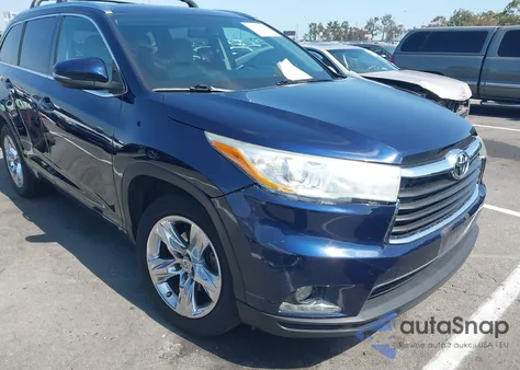 2015 Toyota Highlander Limited V6 из США, поврежденный, VIN 5TDYKRFH9FS048133